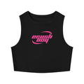 Crewneck Cropped Tank - Black
