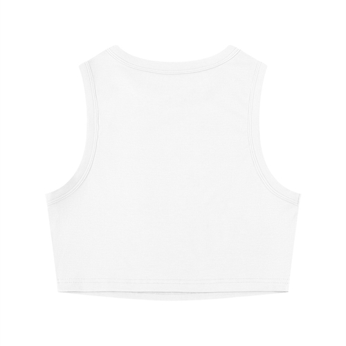 Crewneck Cropped Tank - White